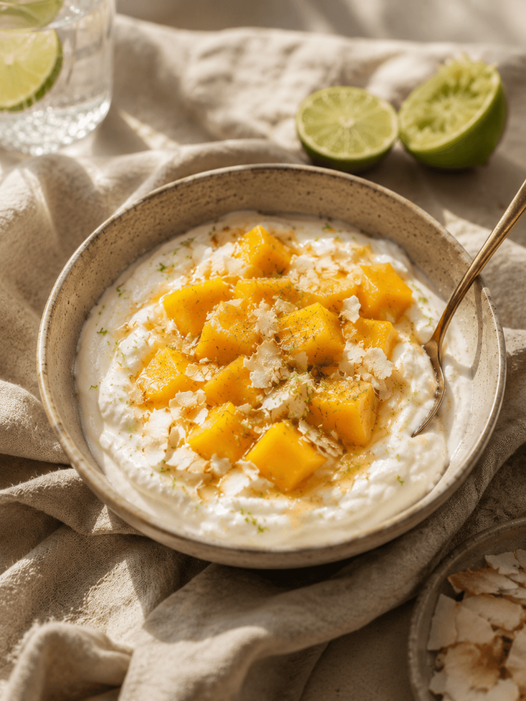Kokos mango yoghurt